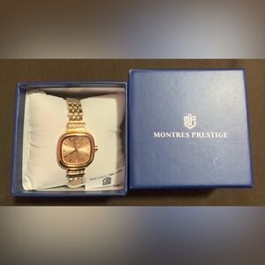NWT. Montres Prestige X Invicta Women's Watch - 26.5mm,
Gold (MPW-0037).
